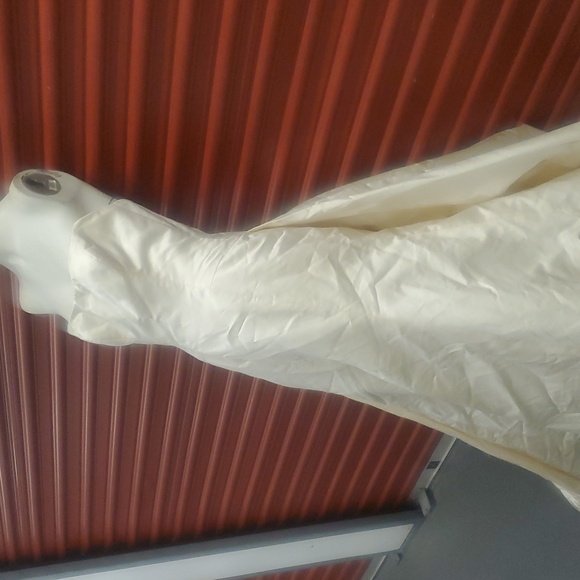 Vera Wang Dutchesse Wedding Dress size 8 Ivory Silk strapless Ball gown #2 - Picture 12 of 17